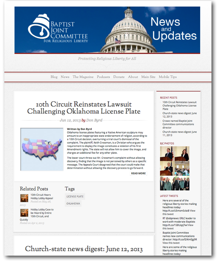 Baptist Joint Committee Mobile Site
